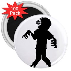 Zombie Boogie 3  Button Magnet (100 Pack) by willagher