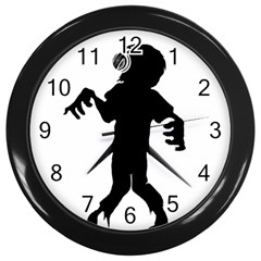 Zombie Boogie Wall Clock (black)