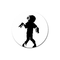 Zombie Boogie Magnet 3  (round) by willagher