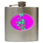 Butterfly Hip Flask Front