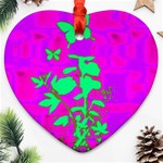 Butterfly Heart Ornament (Two Sides) Back