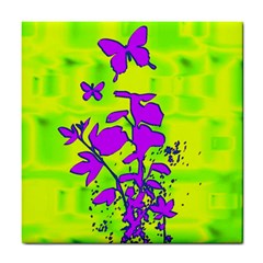 Butterfly Green Ceramic Tile