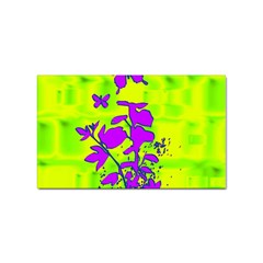 Butterfly Green Sticker (rectangle)