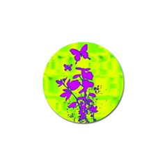 Butterfly Green Golf Ball Marker 4 Pack