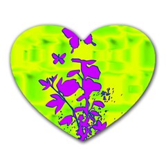 Butterfly Green Mouse Pad (heart)