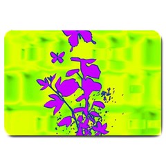 Butterfly Green Large Door Mat