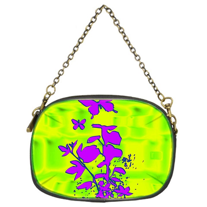 Butterfly Green Chain Purse (One Side)