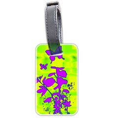 Butterfly Green Luggage Tag (two Sides)