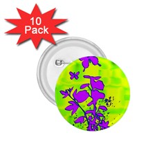 Butterfly Green 1 75  Button (10 Pack)