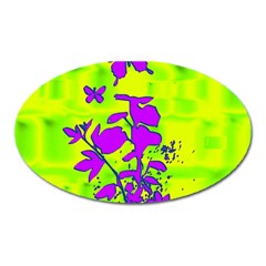 Butterfly Green Magnet (oval)