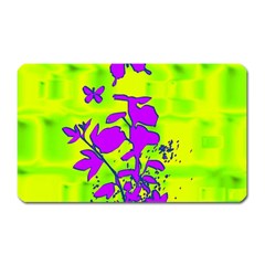 Butterfly Green Magnet (rectangular)