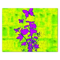 Butterfly Green Jigsaw Puzzle (rectangle) by uniquedesignsbycassie