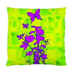 Butterfly Green Cushion Case (single Sided) 