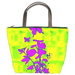 Butterfly Green Bucket Handbag