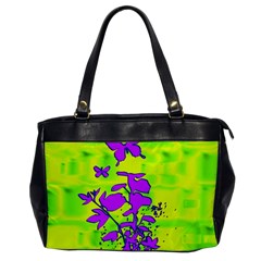 Butterfly Green Oversize Office Handbag (one Side)