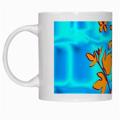 Butterfly Blue White Coffee Mug