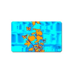 Butterfly Blue Magnet (name Card) by uniquedesignsbycassie