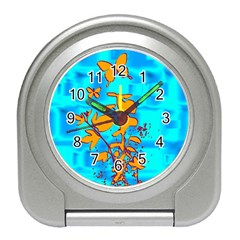 Butterfly Blue Desk Alarm Clock