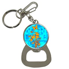 Butterfly Blue Bottle Opener Key Chain