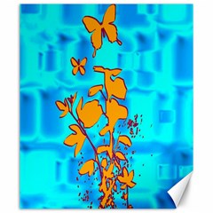 Butterfly Blue Canvas 20  X 24  (unframed) by uniquedesignsbycassie