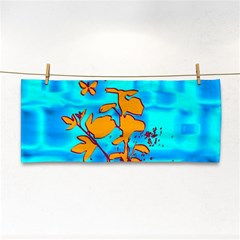 Butterfly Blue Hand Towel