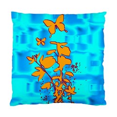 Butterfly Blue Cushion Case (single Sided) 