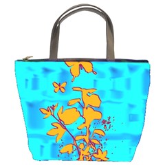 Butterfly Blue Bucket Handbag