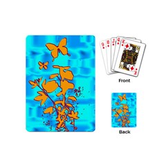 Butterfly Blue Playing Cards (mini) by uniquedesignsbycassie