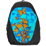 Butterfly Blue Backpack Bag Front