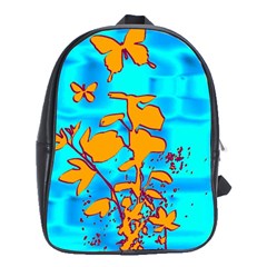 Butterfly Blue School Bag (xl)