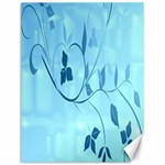 Floral Blue Canvas 12  x 16  (Unframed) 11.86 x15.41  Canvas - 1