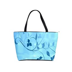 Floral Blue Large Shoulder Bag