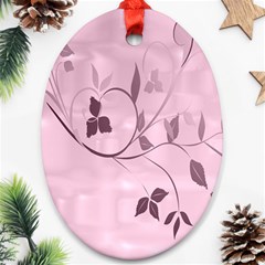 Floral Purple Oval Ornament by uniquedesignsbycassie