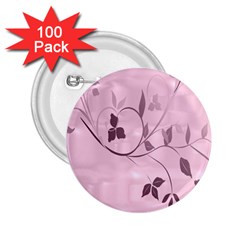 Floral Purple 2 25  Button (100 Pack)