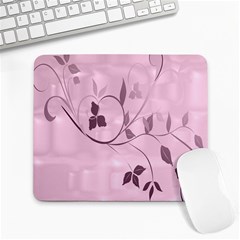 Floral Purple Large Mouse Pad (rectangle)