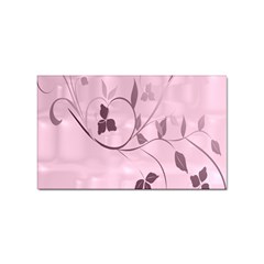 Floral Purple Sticker (rectangle)