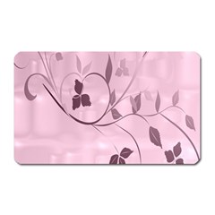 Floral Purple Magnet (rectangular)