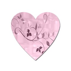 Floral Purple Magnet (heart)