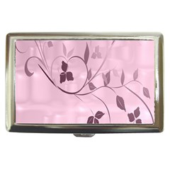 Floral Purple Cigarette Money Case