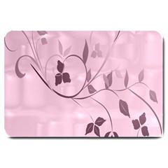 Floral Purple Large Door Mat