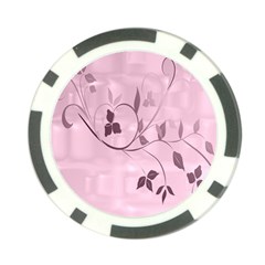 Floral Purple Poker Chip (10 Pack)