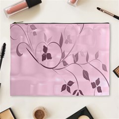 Floral Purple Cosmetic Bag (xl)