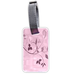 Floral Purple Luggage Tag (one Side)