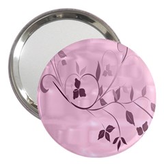 Floral Purple 3  Handbag Mirror