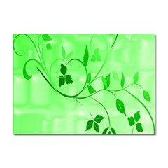 Floral Green A4 Sticker 10 Pack