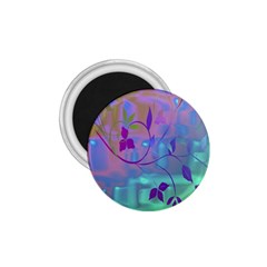 Floral Multicolor 1 75  Button Magnet