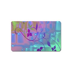 Floral Multicolor Magnet (name Card)