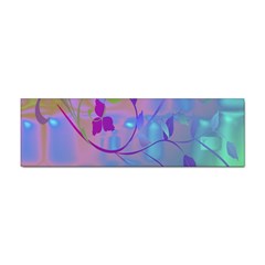 Floral Multicolor Bumper Sticker 10 Pack