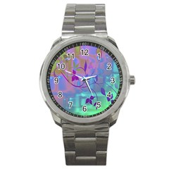 Floral Multicolor Sport Metal Watch by uniquedesignsbycassie