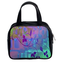 Floral Multicolor Classic Handbag (two Sides)